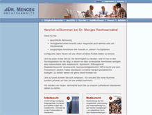 Tablet Screenshot of menges-recht.de